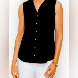 Talbot’s Women’s Perfect Shirt Size 14 Black